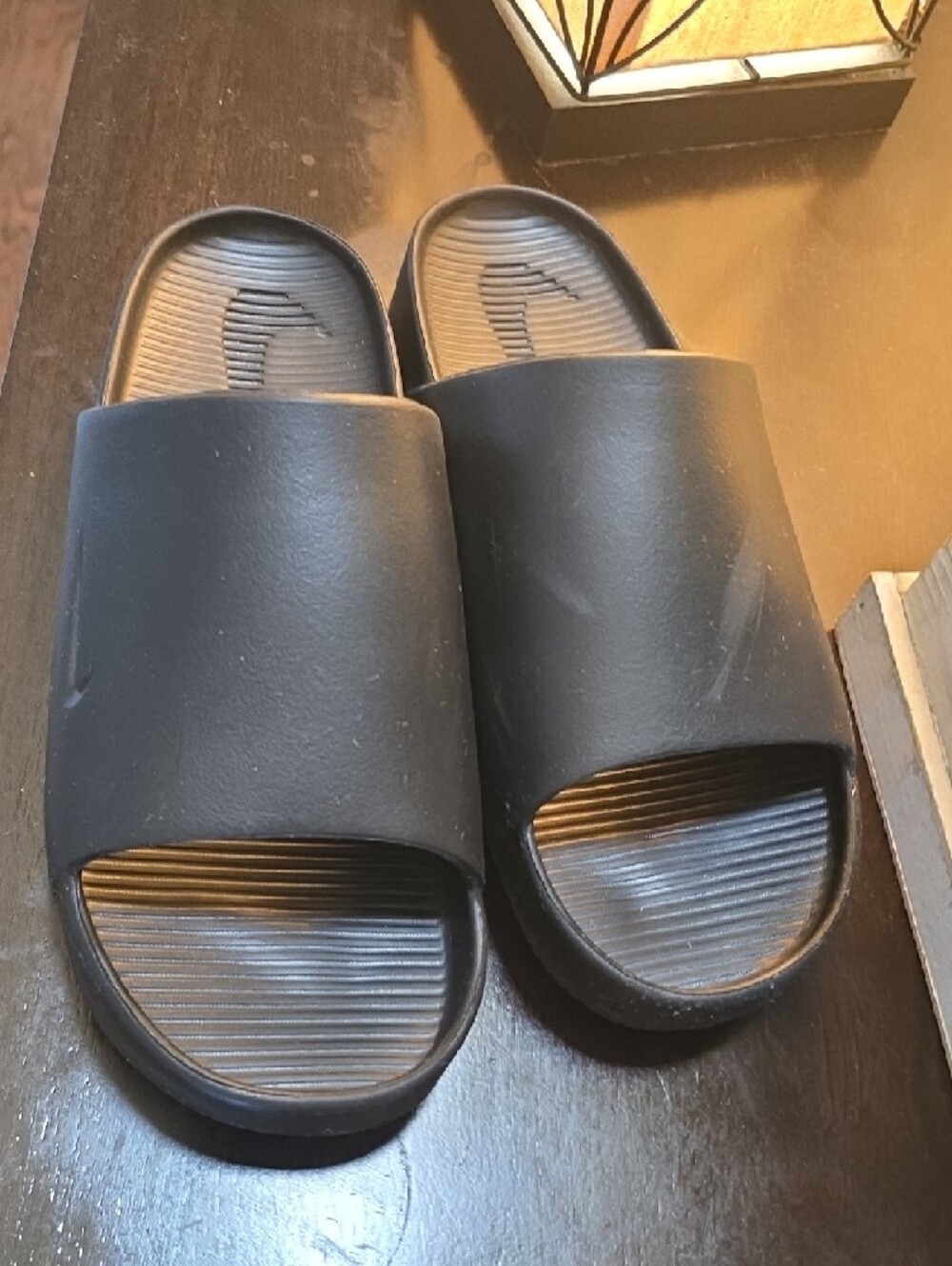 Nike Men's Calm Slides- Black - Picture 2 of 4